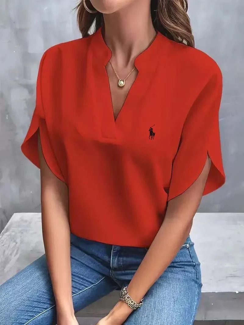 Ralph Lauren - T-shirt avec col en V 2025
