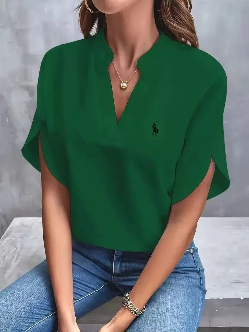 Ralph Lauren - T-shirt avec col en V 2025