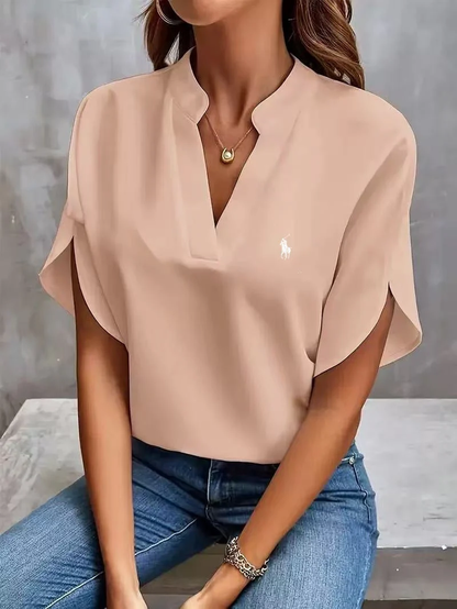 Ralph Lauren - T-shirt avec col en V 2025